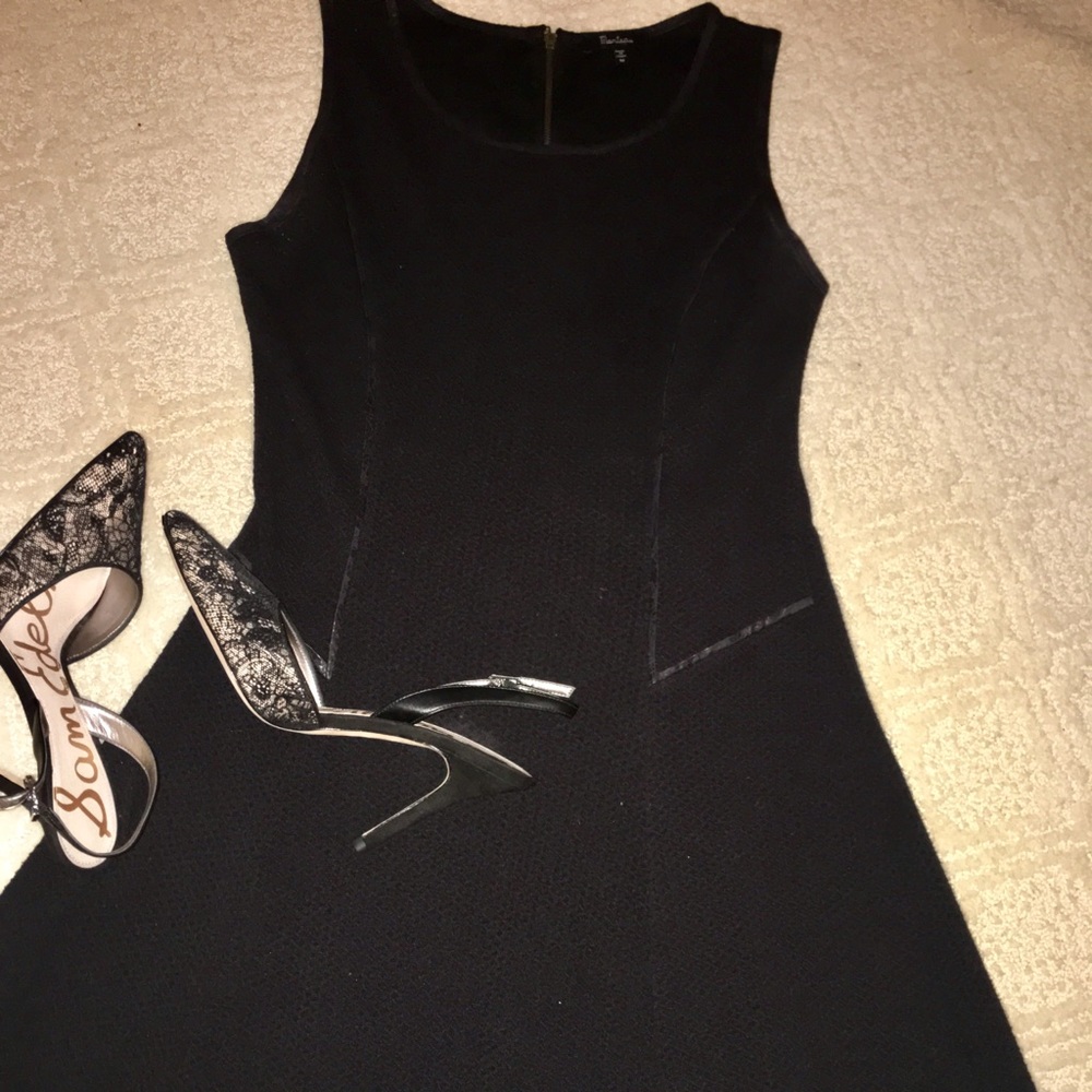 Fit and Flare Dress with Piping